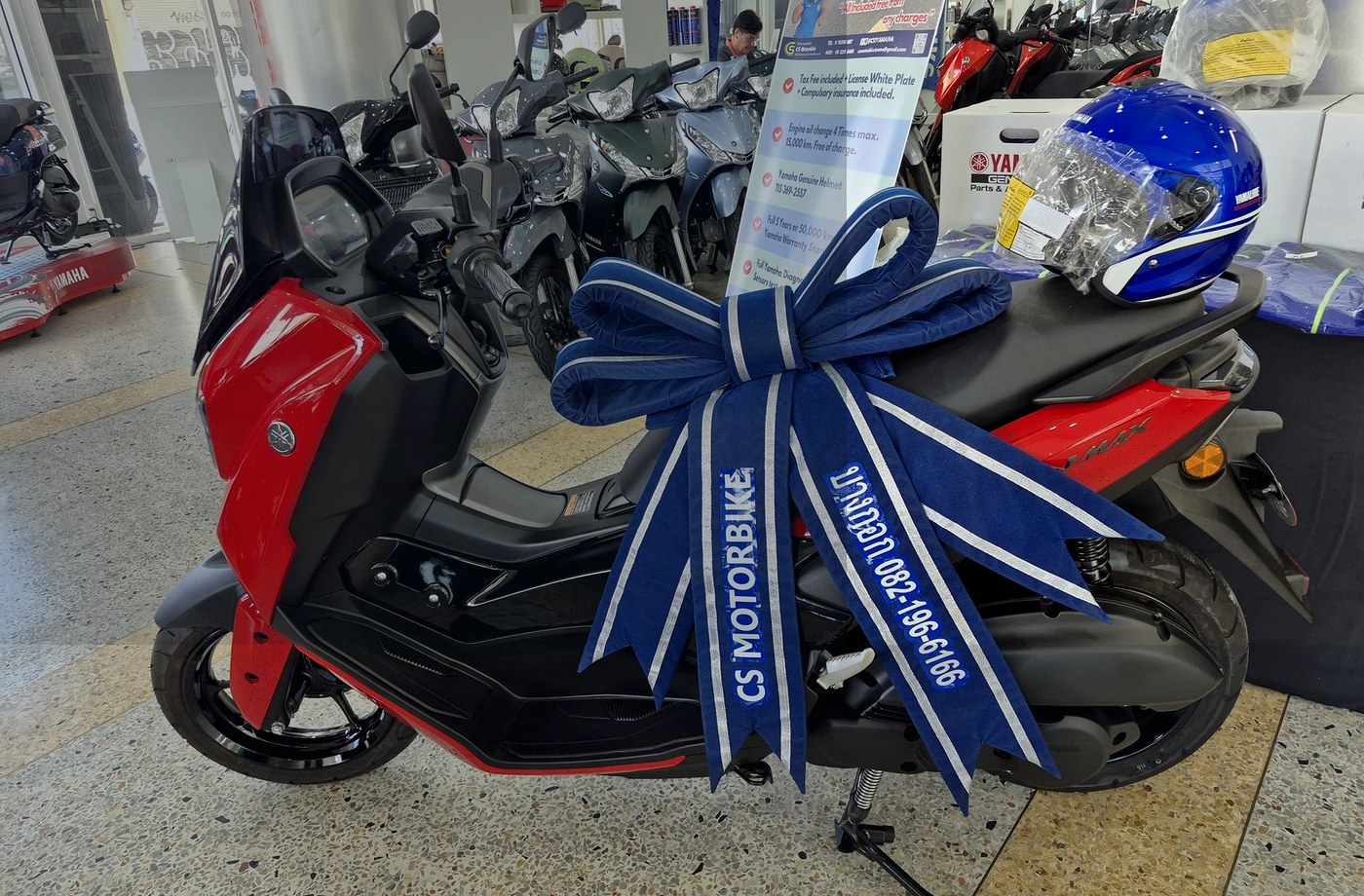 JV Rental showroom and delivery-ready motorbike