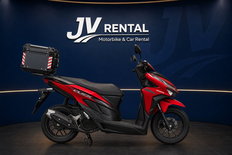 Honda Click 125 Keyless rental motorbike premium studio image